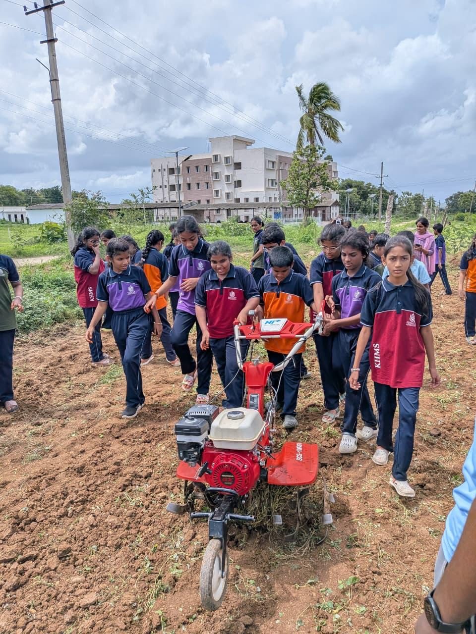 Power tiller demonstration at the Centre for Agri Tourism